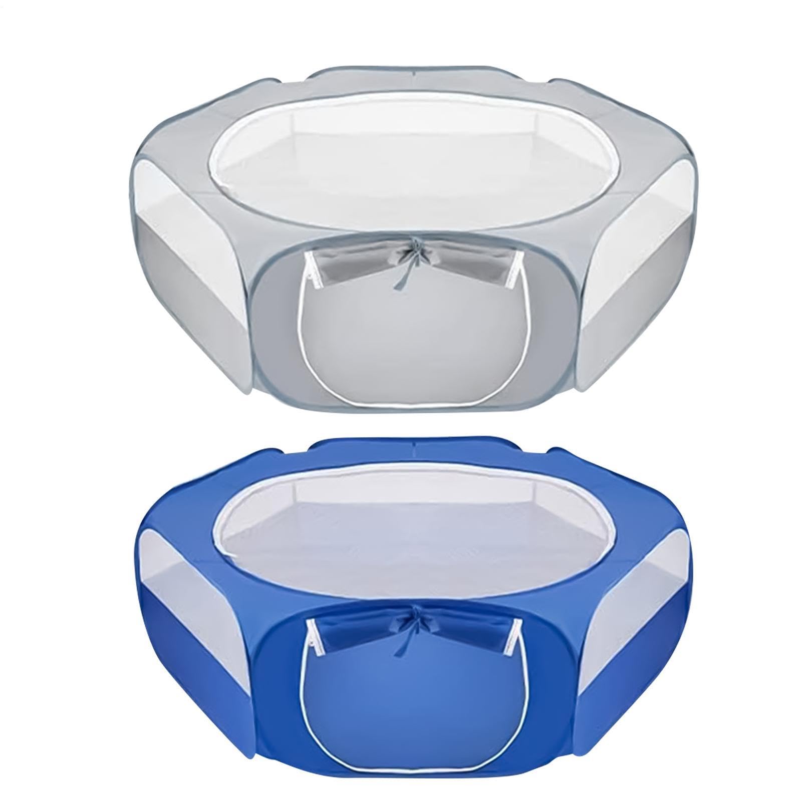 Small Animals Playpen - Portable Foldable Exercise Cage Tent, Breathable Mesh Pet Enclosure Yard Fence, Easy Clean Outdoor Indoor Activity Pen For Cat Guinea Pig Chick Small Pet Training Safety