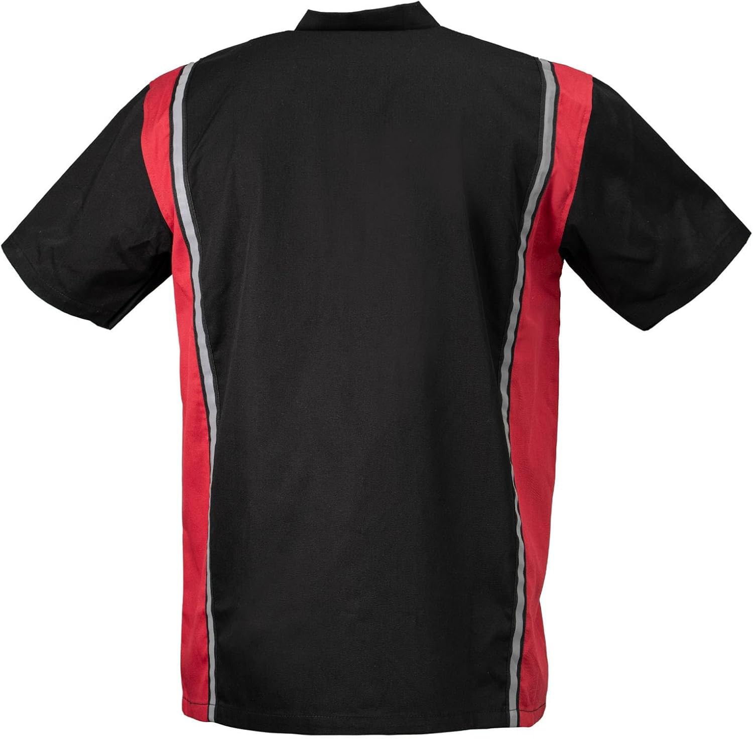 MILWAUKEE MOTORCYCLE CLOTHING CO. Men’s Blk/Red Mechanic Work Shirt – w/Reflective Strip, Rider‑Built MDM11607 - Image 8