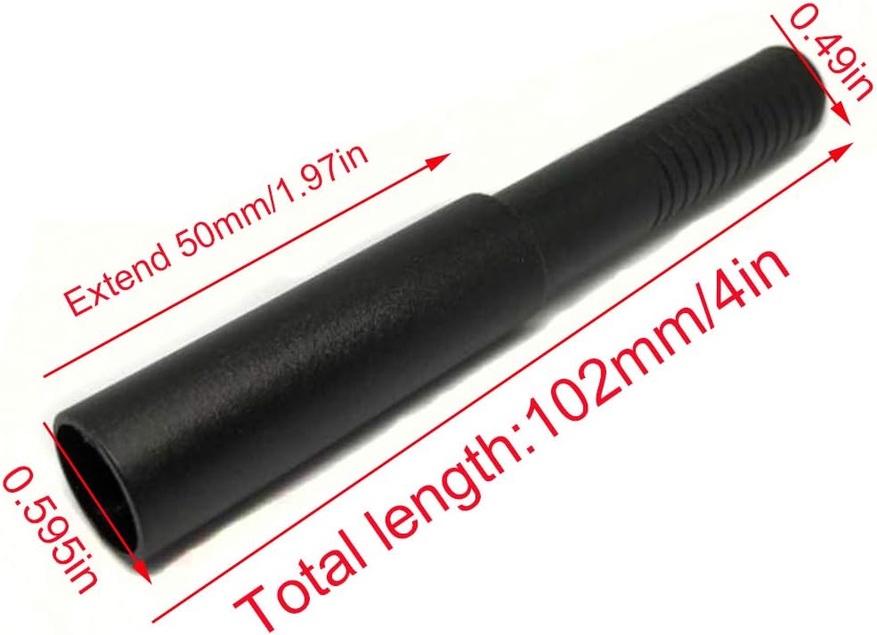 10pcs Golf Club Graphite Shaft Extender for Driver, Fairway Wood, Hybrid - 102mm/4in, 50mm/1.97in, 0.595in, 0.49in, 8g Each - Black, Ambidextrous, Regular Flex