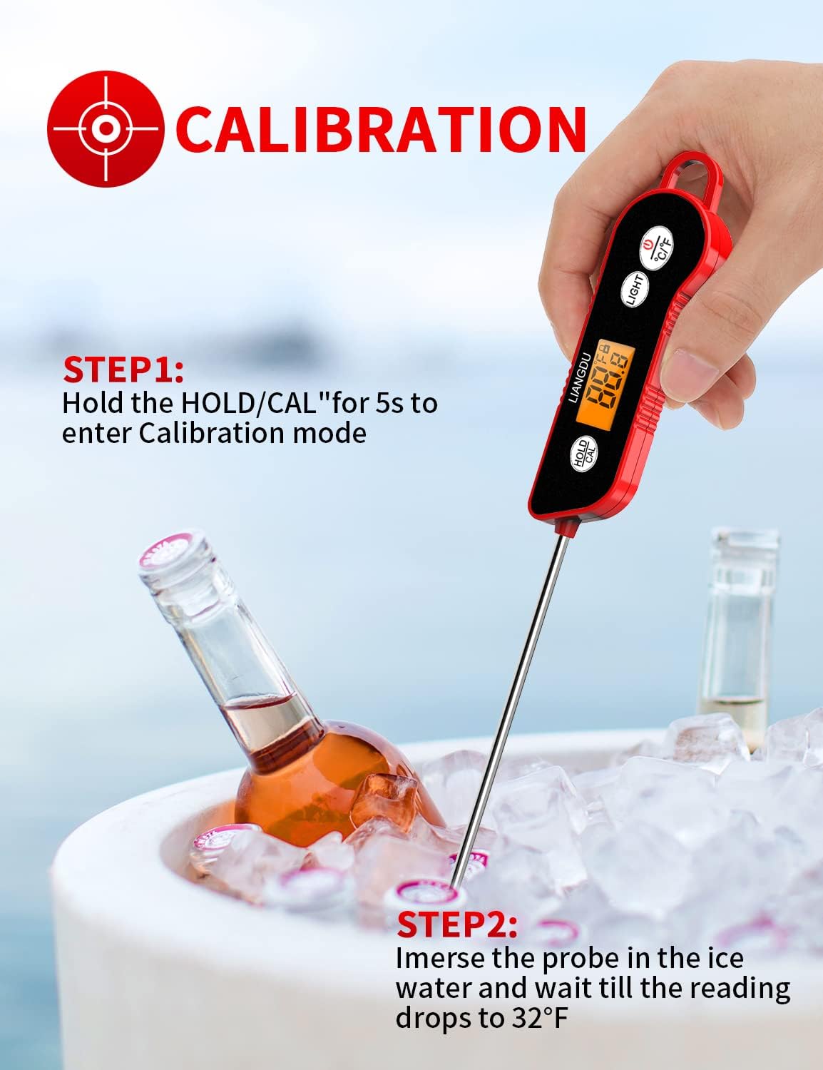 review Digital Kitchen Food Meat Thermometer, Instant Read Cooking Meat Thermometers for Cooking and Grilling with Backlight Waterproof Magnetic for Grill Oven BBQ Smoker Turkey Water