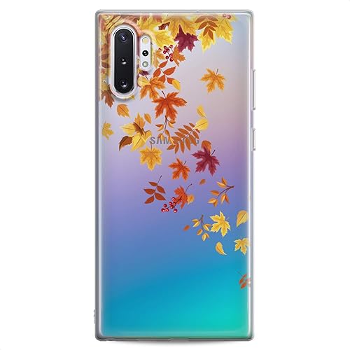 Miniatura 6 de Funda compatible con Samsung S23 S22 Plus S21 FE Ultra S20+ S10 Note 20 5G S10e S9 Teléfono Autumn Leaves Nice Girl Flexible Silicona Slim Fit Clear