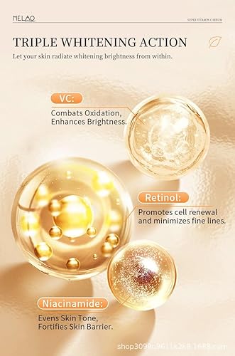 Miniatura 5 de Suero facial súper vitamina C, 1.0 fl oz, con retinol, niacinamida y ácido hialurónico