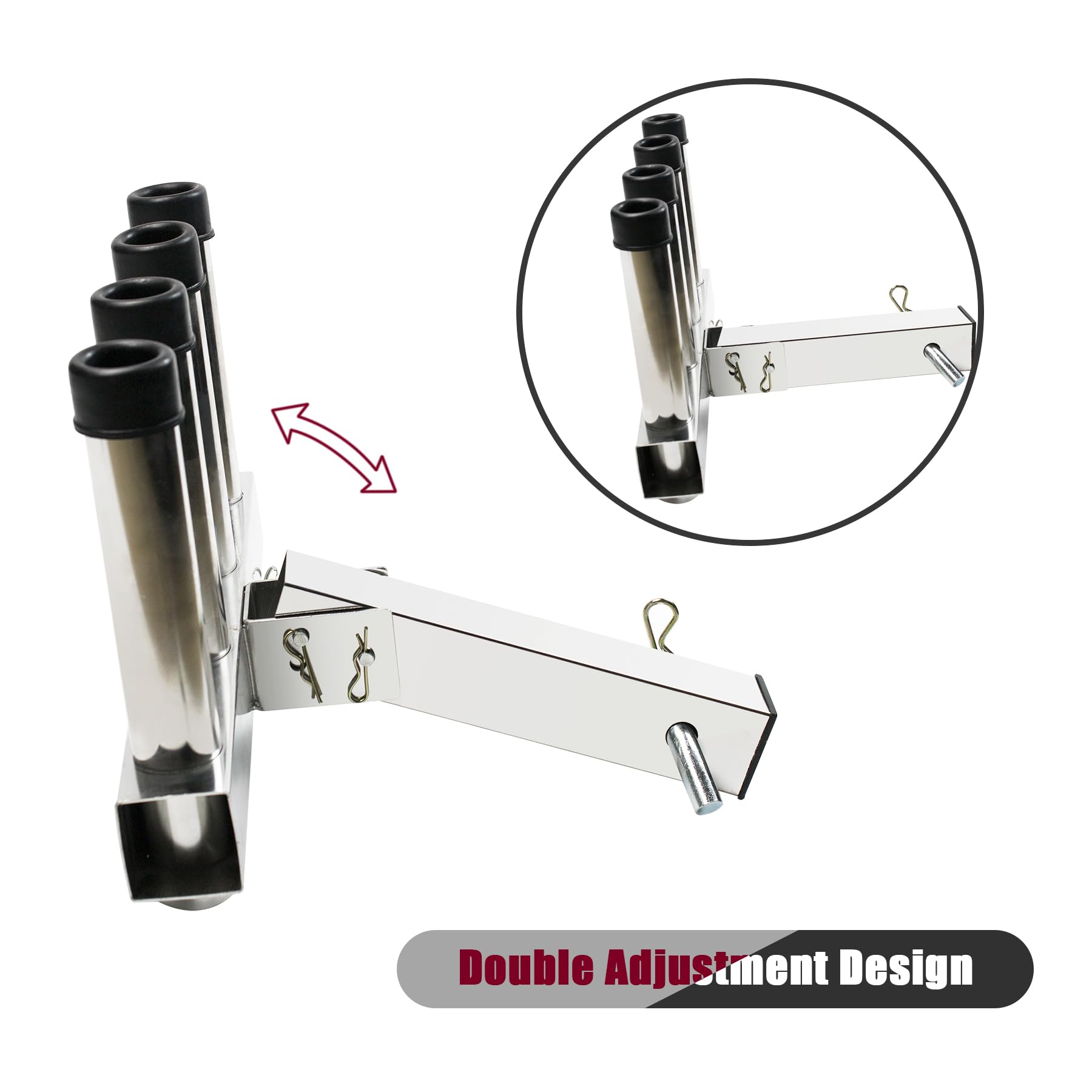 Trailer Hitch Fishing Rod Holder,Hitch Mount Fishing