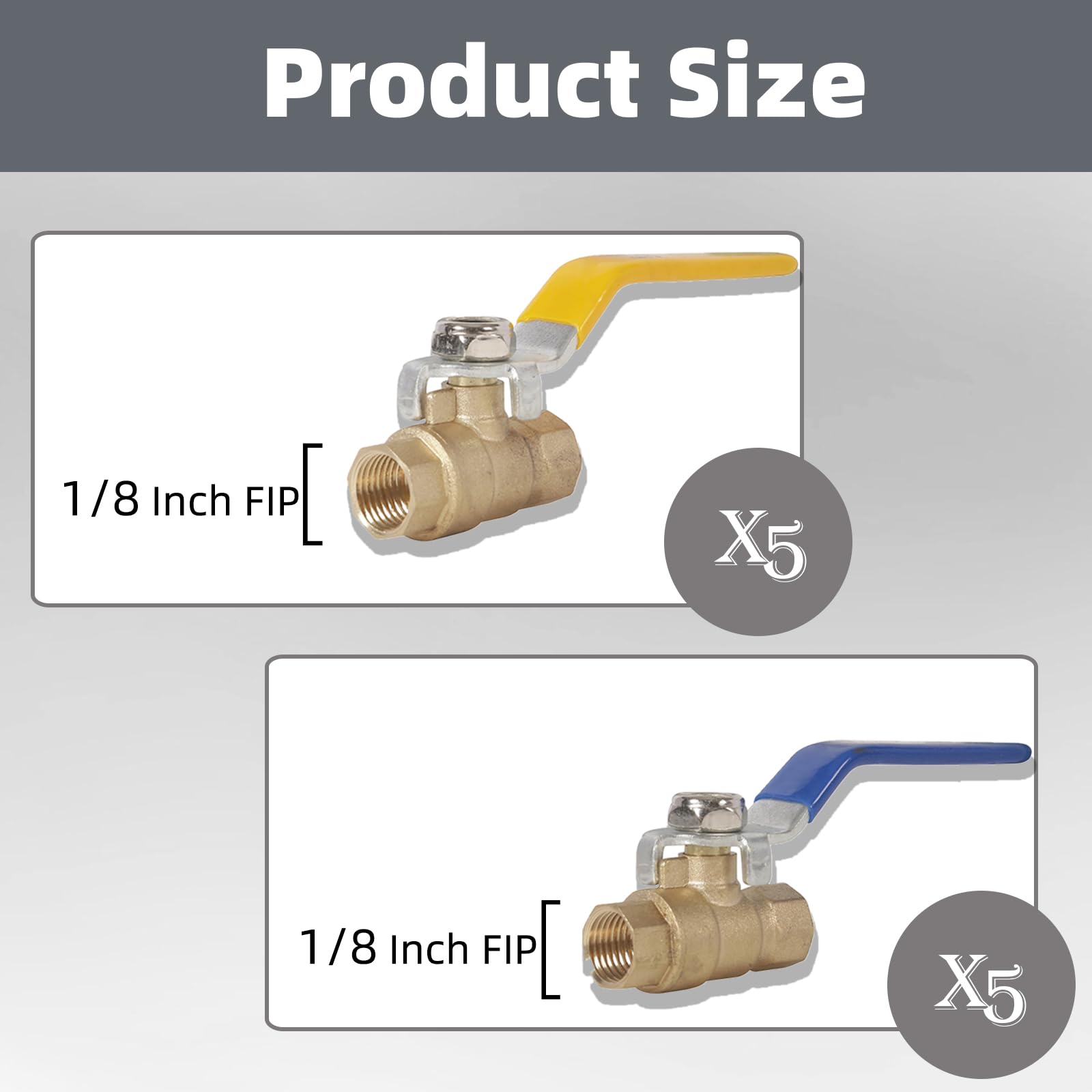 10 sztuk 1/4 cala pełny zawór kulowy z mosiądzu (żeński x żeński), wytrzymały pełny port zawór odcinający wodę, armatura hydrauliczna do wody oleju i gazu, 150 PSI (1/10.2 cm)