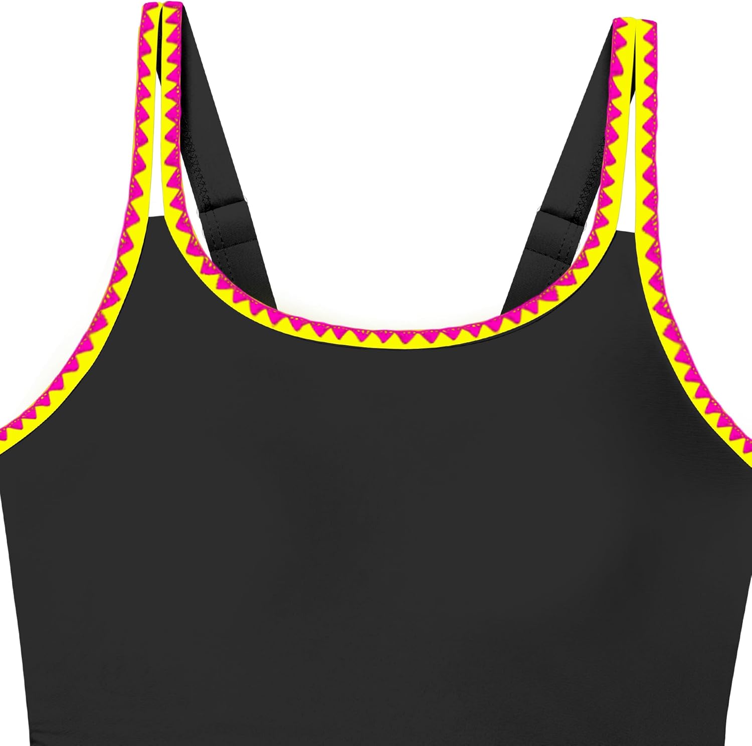 Girls Swimsuit Solid Color 2 Piece Girls Tankini Swimsuit Contrast Trim Teen Bathing Suit Padded Modest Swimwear 9-16y - Image 8