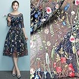 【Options de couleur disponibles】 Choisissez entre gris ou bleu marine, ce qui vous permet d'assortir le tissu en dentelle avec différents schémas de couleurs et designs de vêtements.