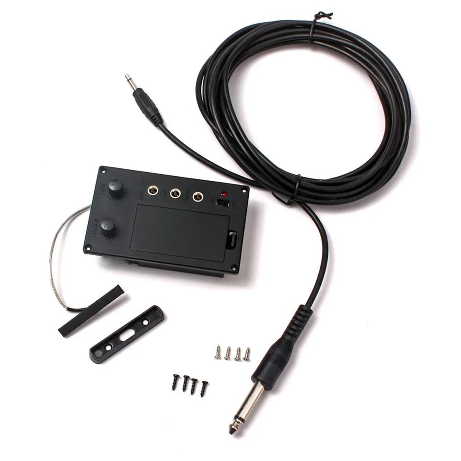 Professionale Accessori Per Violino 1 Set Di Pickup Per Violino Equalizzatore Preamplificatore Silenzioso Accessorio Nero Regolabile Leggero Portatile Rumore Eco