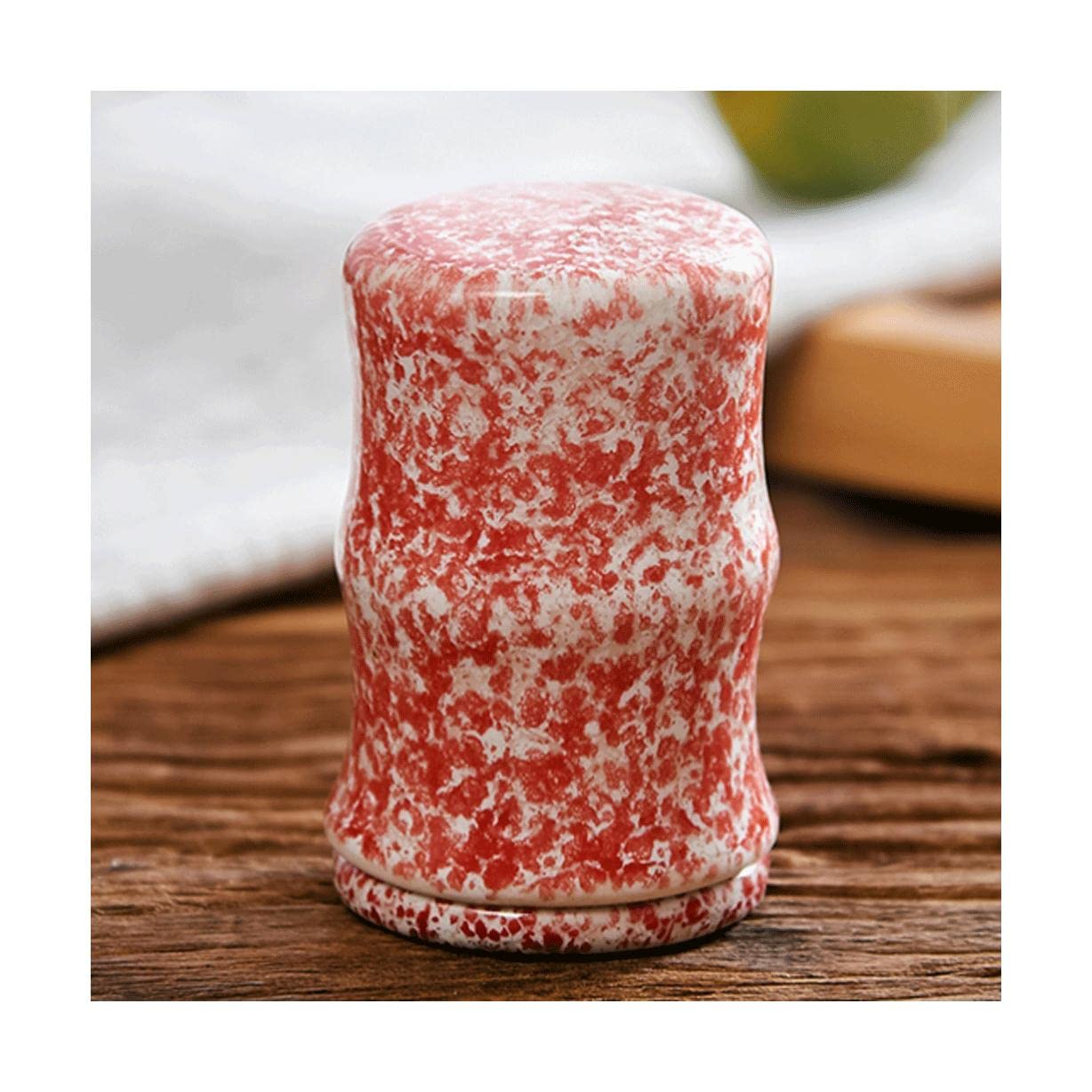 MRKU Toothpicks Dispenser Toothpick Box Holder Fashion Ceramic with Lid Chinese Container Novelty Chic