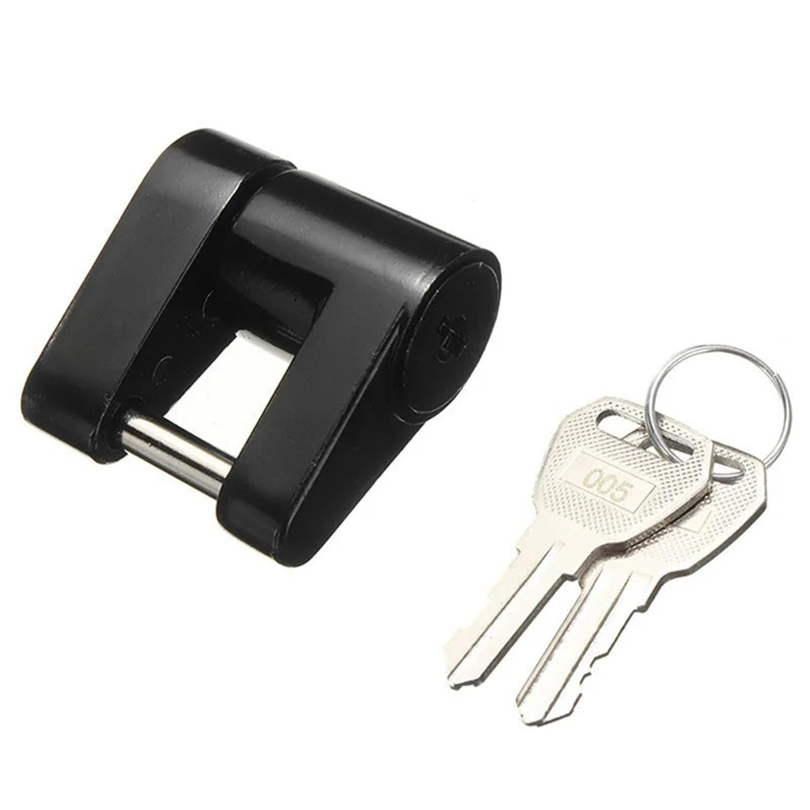 Verrou de remorque 1/4 pouce connecteur crochet camion caravane noir