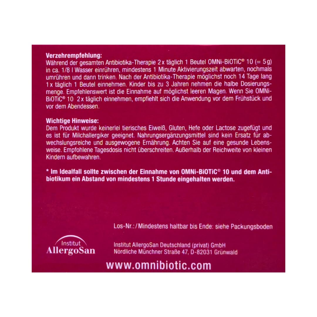 OMNi-BiOTiC 10 1x 40 x 5 g | 10 Bakterienstämme | Probiotikum für die Darmflora | Anwendung während und nach Antibiotika | Darmbakterien | Mikrobiom-Unterstützung | Spar-Set plus Pharma Perle giveaway