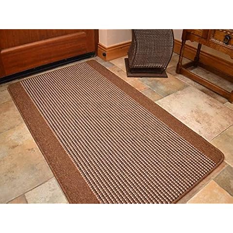 Brown Heavy Duty Machine Washable Rug Cover