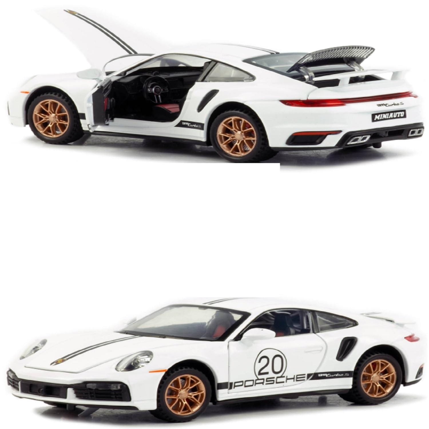 KTRS Enterprise 1:32 Posche 911 Targa Turbo S Alloy Racing Car