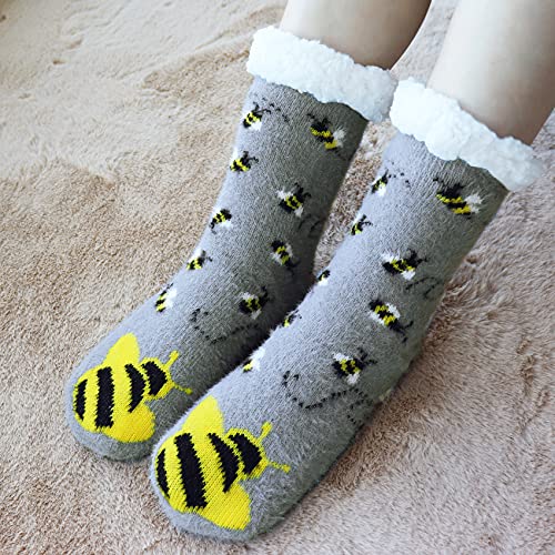 Calcetines antideslizantes para mujer evitan caídas y pies fríos 2