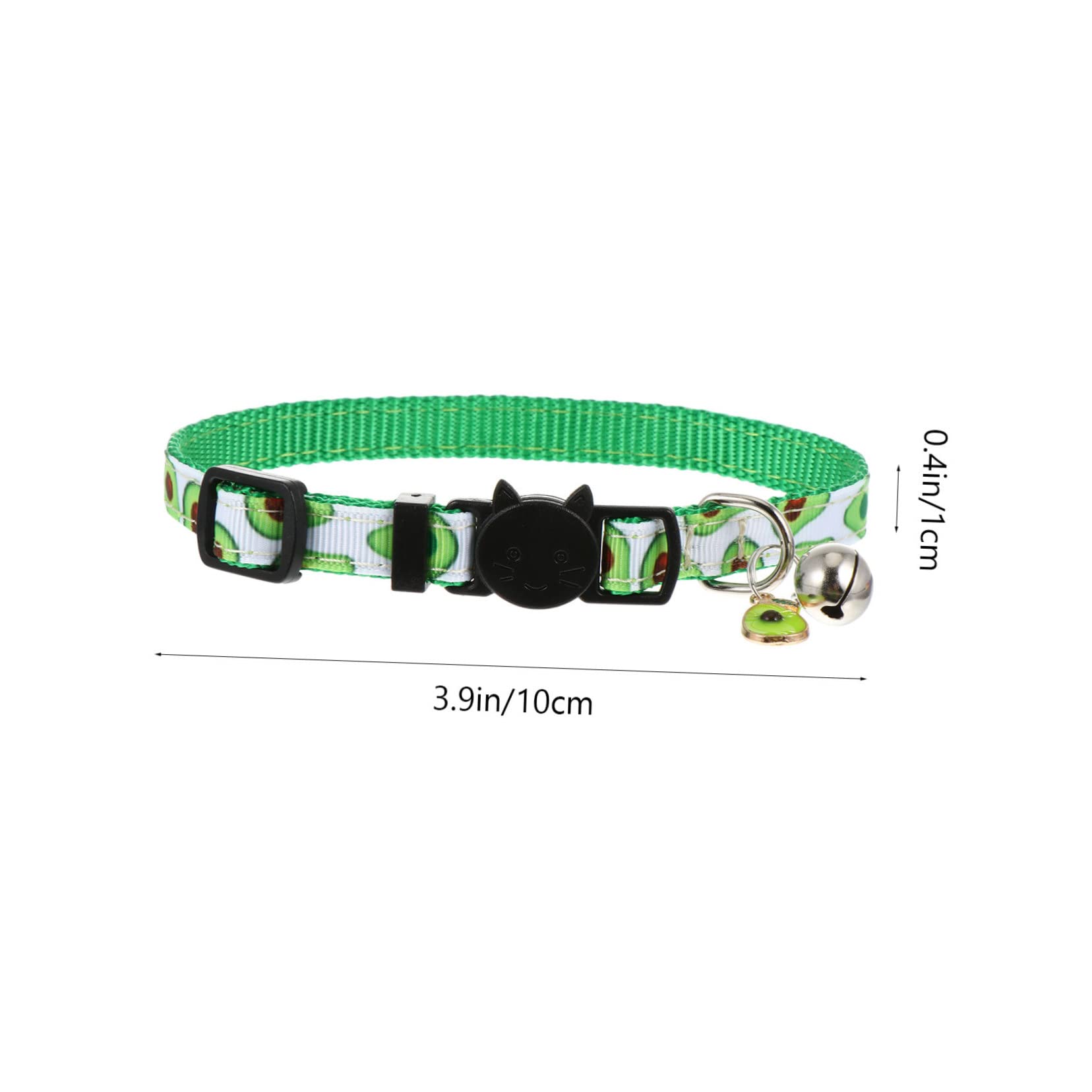 BESPORTBLE 12pezzi Collare Per Gatti Regolabile Con Campanella Set Di Stile Fruttato Avocado Ananas Anguria Forniture Per Animali Domestici Colorate e Adorabili