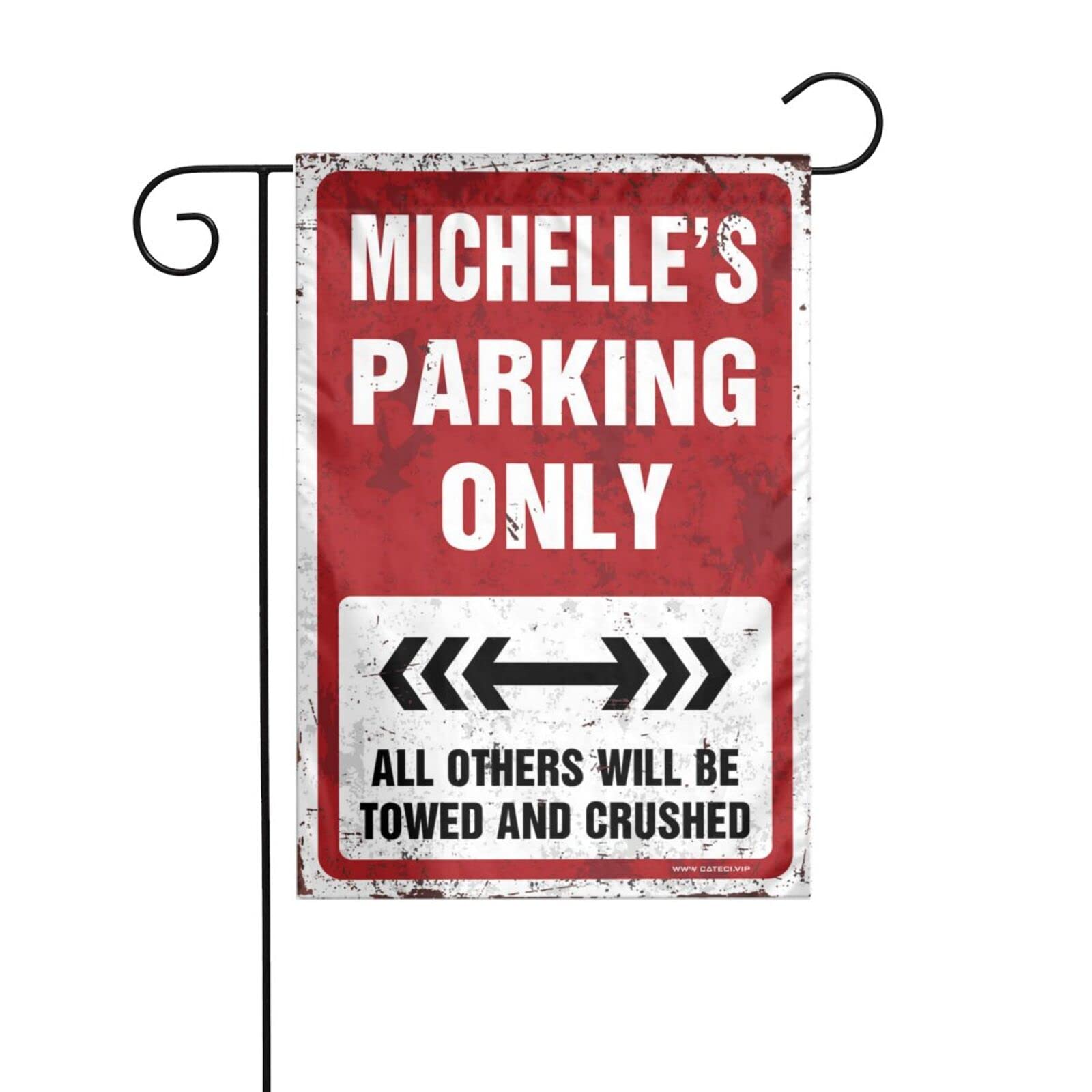 Summer Welcome Garden Flag Michelle'S Parking Only Garden Flag Outdoor Garden Flag Garden Flag Double Sided ( Size : 30X46CM )