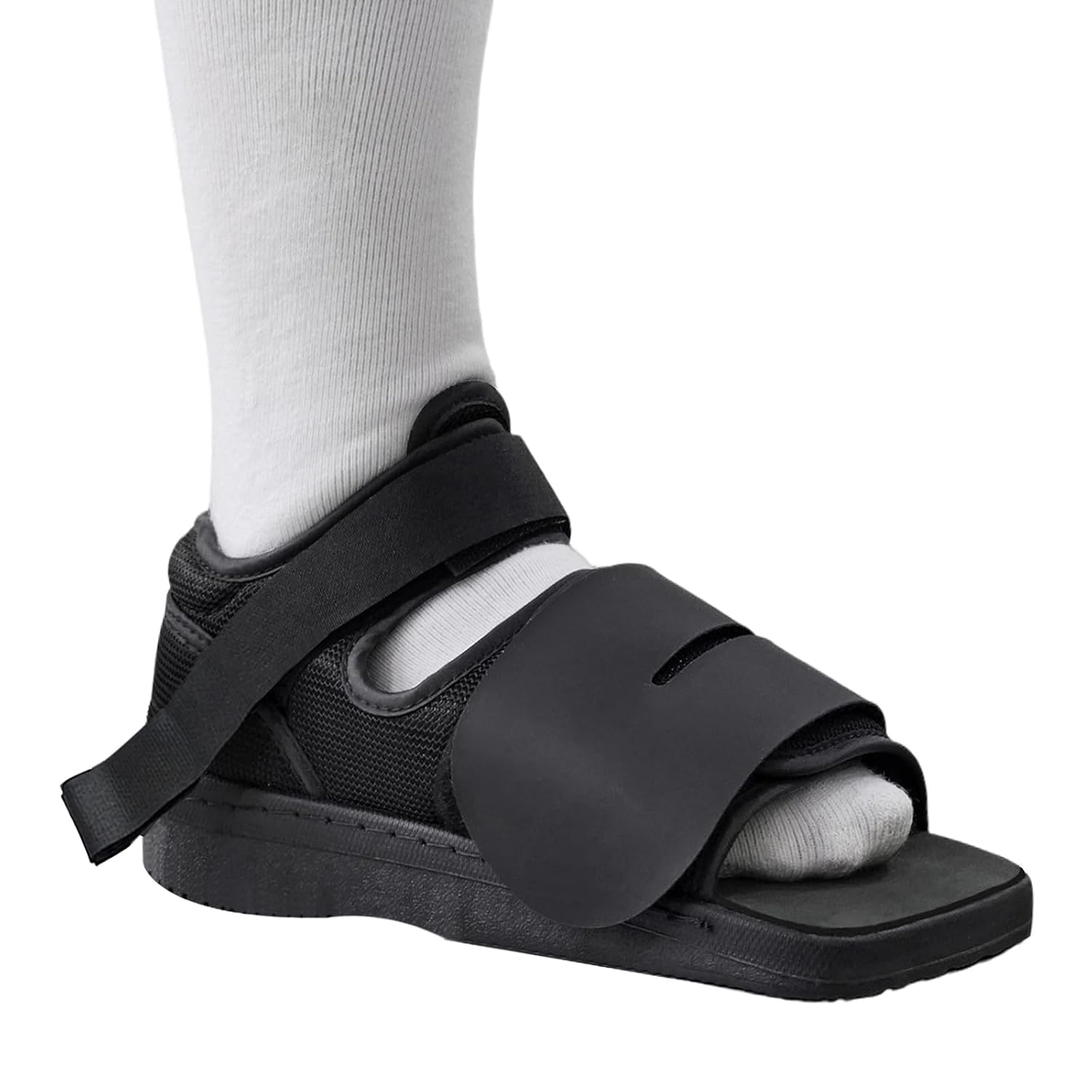 Walking Boot Shoe Orthopedic Lightweight Broken Toe with Adjustable Strap, Foot Injuries Stress Fracture, Sprains Sandal with Hard Sole (M- Female)