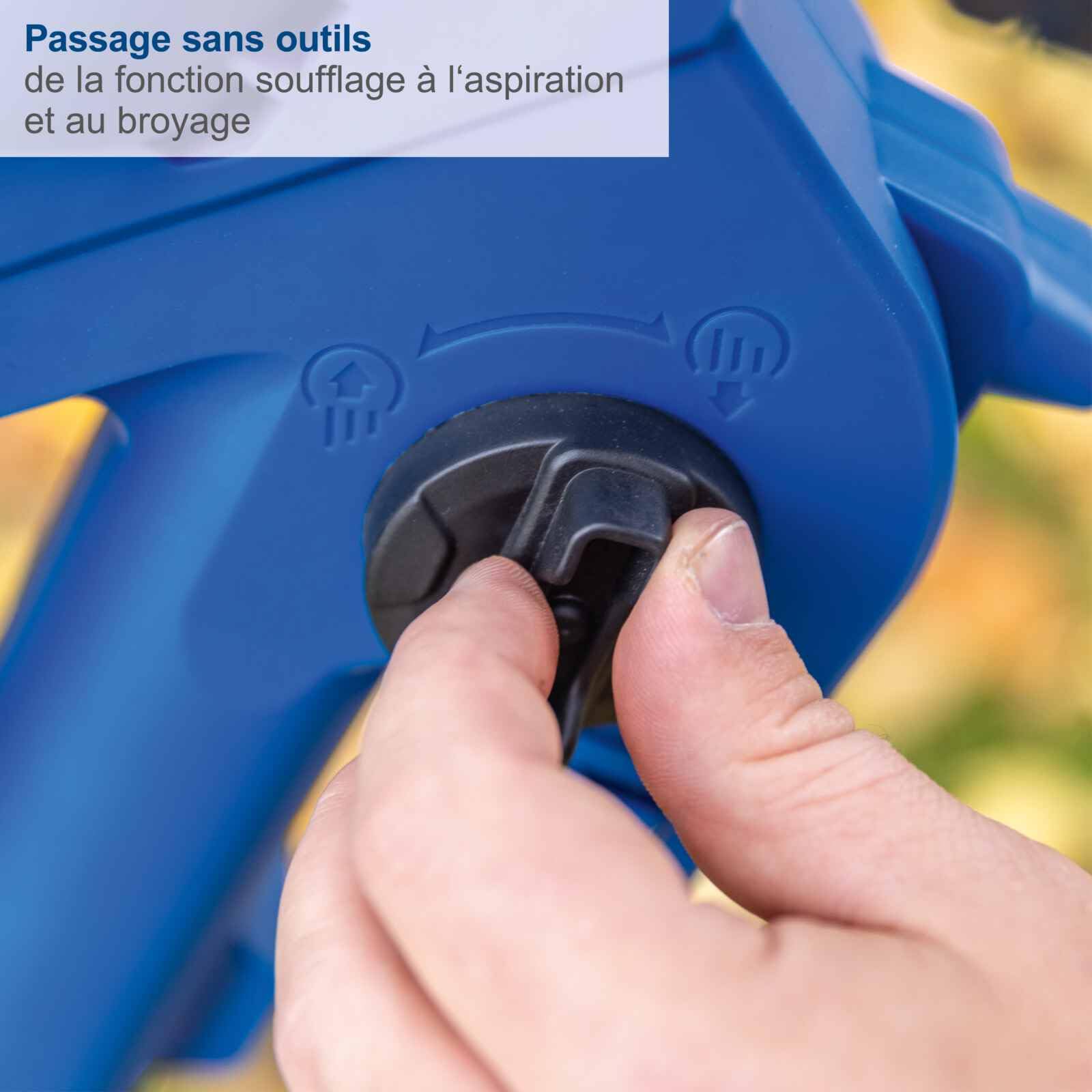 Scheppach Aspirateur/souffleur à Feuilles sans Fil BC-BLV720-X - Série 20V IXES - Débit d'air 720 m³/h - Vitesse de l'air 210 km/h - Souffleur Brushless 4 en 1-2 Batteries 2 Ah + Chargeur Double