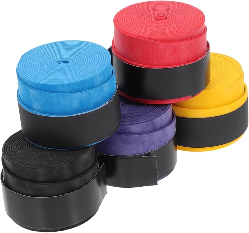 Polyurethane Multipurpose Super Tacky Badminton Racket Touch Grip (Random Colour) - Pack of 5 Polyethylene-image-31