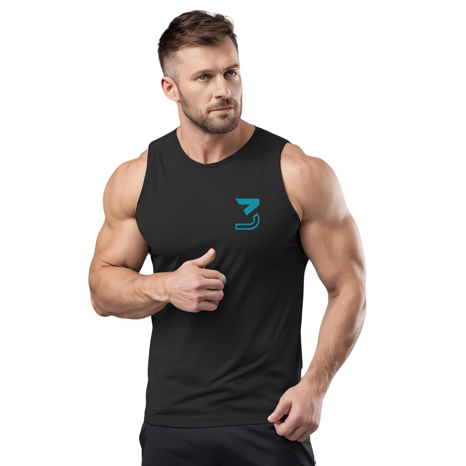 3Colours RGB Fitness Designer Gym Stringer Vest, Gym Vest, Racer Y Back, Sports Tank Tops, Sando for Men C Cut-3 Logo 3Colours RGB Fitness Designer Gym Stringer Vest, Gym Vest, Racer Y Back, Sports Tank Tops, Sando for Men C Cut-3 Logo