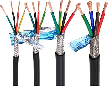 Shielded Wire RVVP Shielded Cable 18AWG 2/3/4/5/8 core 26/24AWG 22AWG/20AWG 10-24 core Shielded Wire Pure Copper RVVP Wire Signal Wire22 AWG 0.3mm 5meter,16 cores