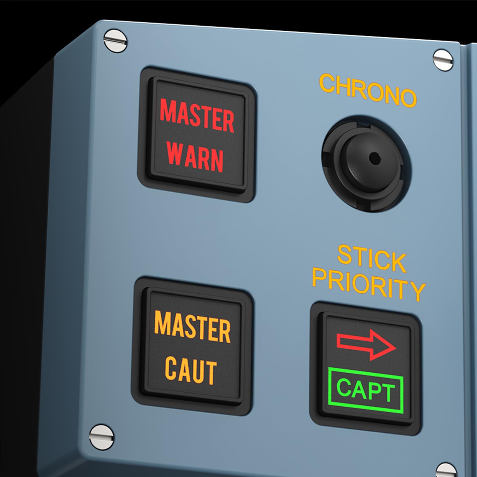 WINGFLEXSIM A320EFIS Elektronisches Fluginstrument System Flugsimulator Dual-Color LCD Warnpanel Plug-and-Play USB Konnektivität