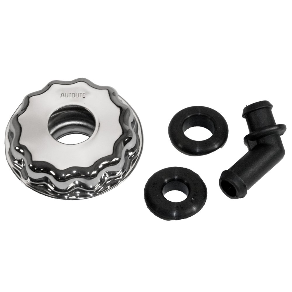 Scott Drake D1AZ-6766-C 1970-1973 Oil Cap With PCV Elbow Chrome