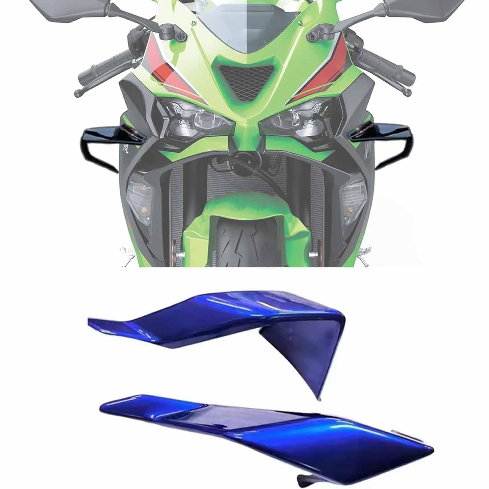 Amazon.com: Para ZX-6R ZX 6R zx6r 2025 Kit de carenado de alerón