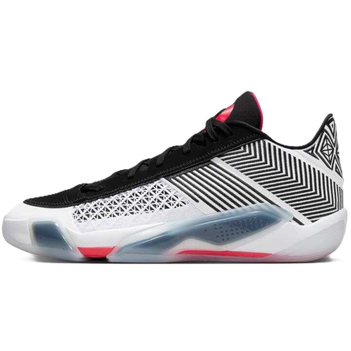 Jordan Men's XXXVIII Low Fundamental White/Siren Red-Black (FD2326 101) - 11