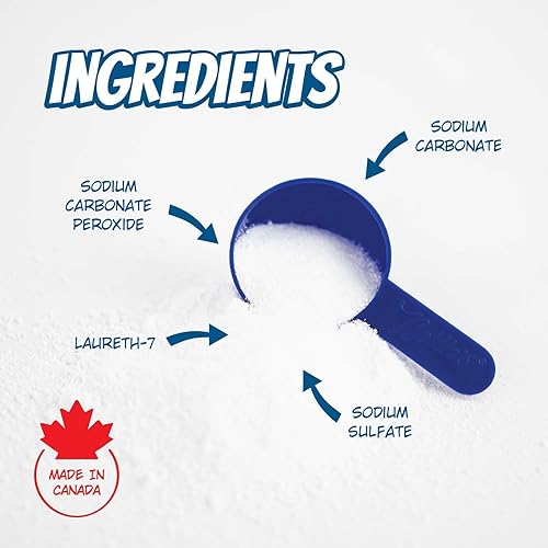 Miniatura 7 de Nellie's Abrillantador de oxígeno, removedor de manchas ecológico y potenciador de lavandería, potente limpieza con oxígeno para blancos más blancos