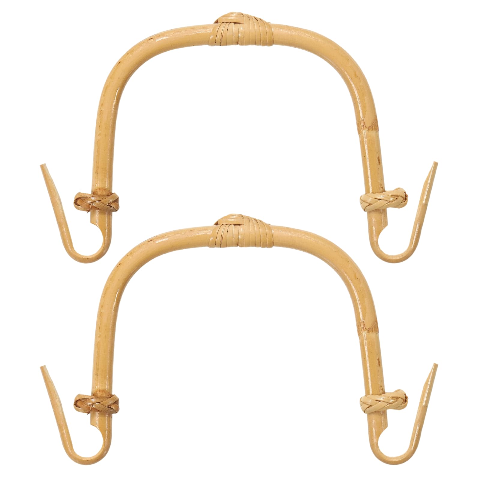 QUARKZMAN 2 Piezas Asa De Tetera De Bambú En Forma De U Para Teteras De Cerámica Con Separación De 4.3-5.1 Pulgadas Accesorios Para Teteras Nudo Corazón