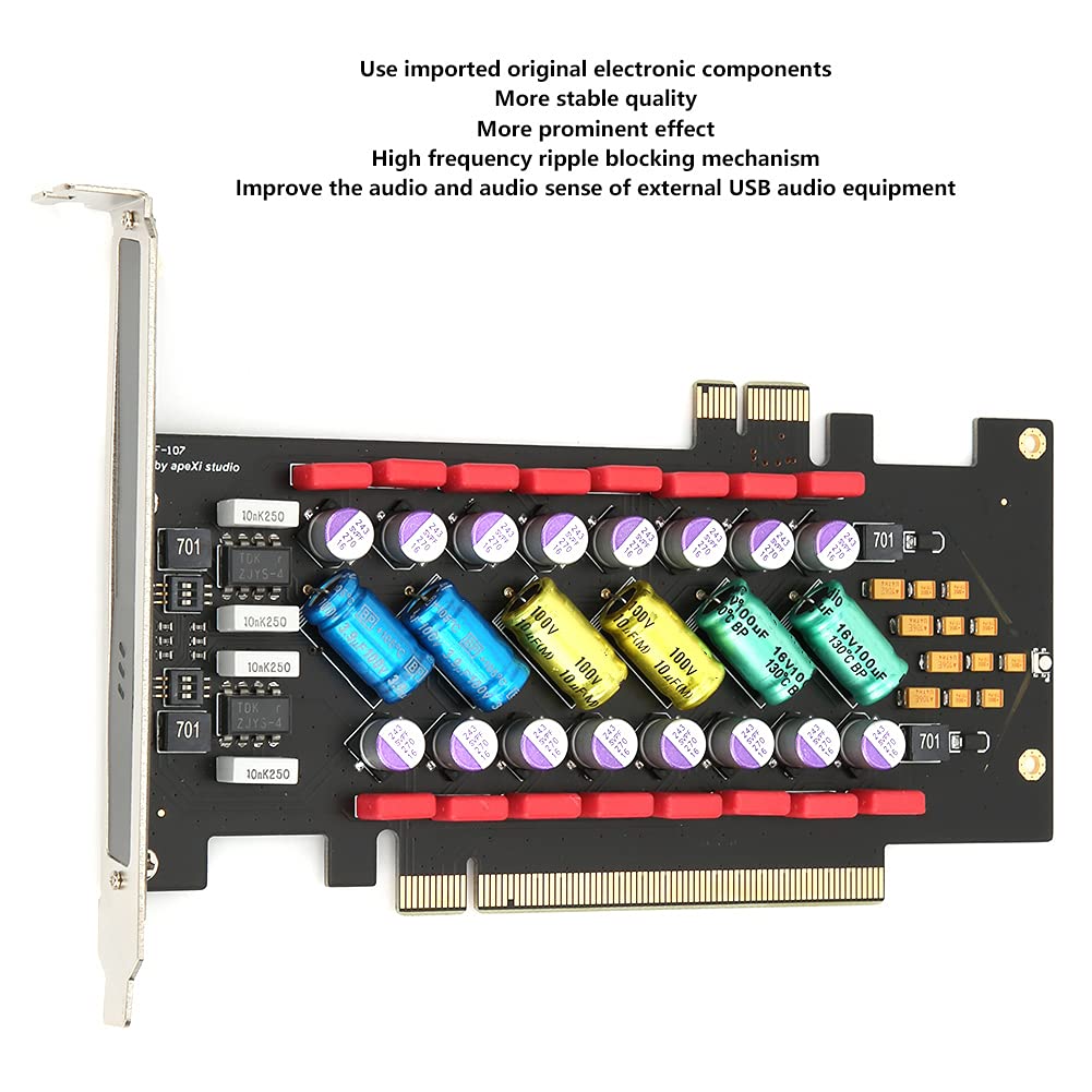 Scheda Filtro di Alimentazione per Purificazione Audio HI-FI del PC con LED Colorati e Prestazioni Stabili per gli Appassionati di PC