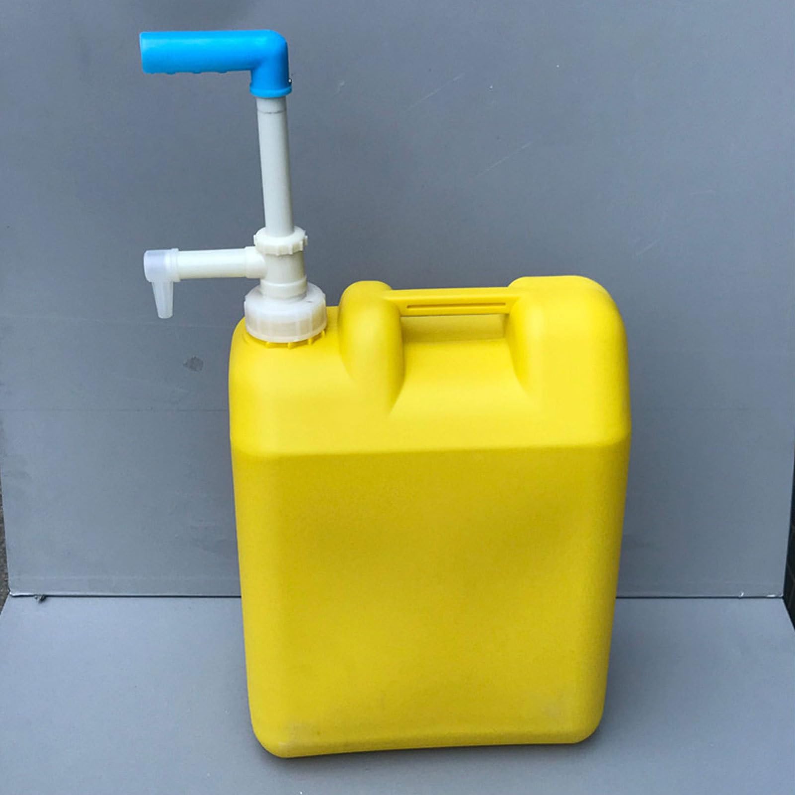 Bomba Manual de Líquido para Cubos, 2 Piezas Plástico, Blanco