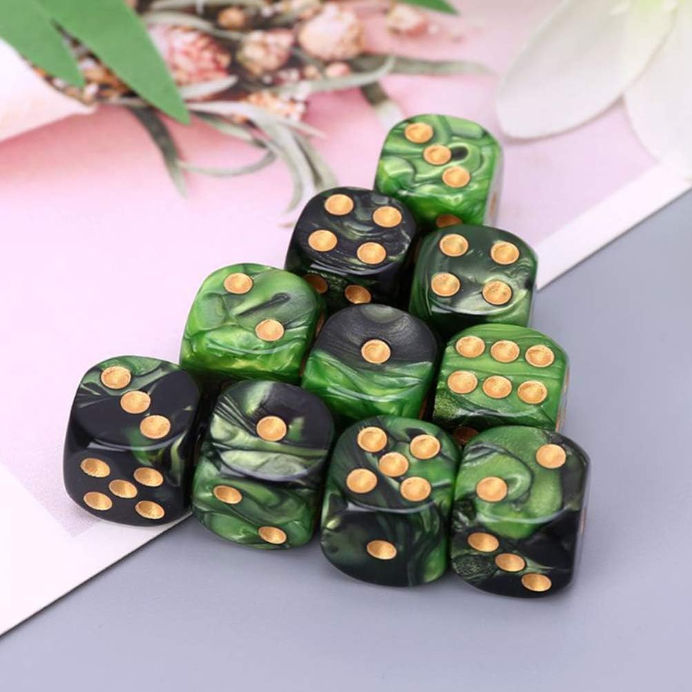 25Pcs Sided Polyhedral Acrylic Dice Set for Table Games Lightweight Game Dice for RPG Board and Parties Entertainment Dices