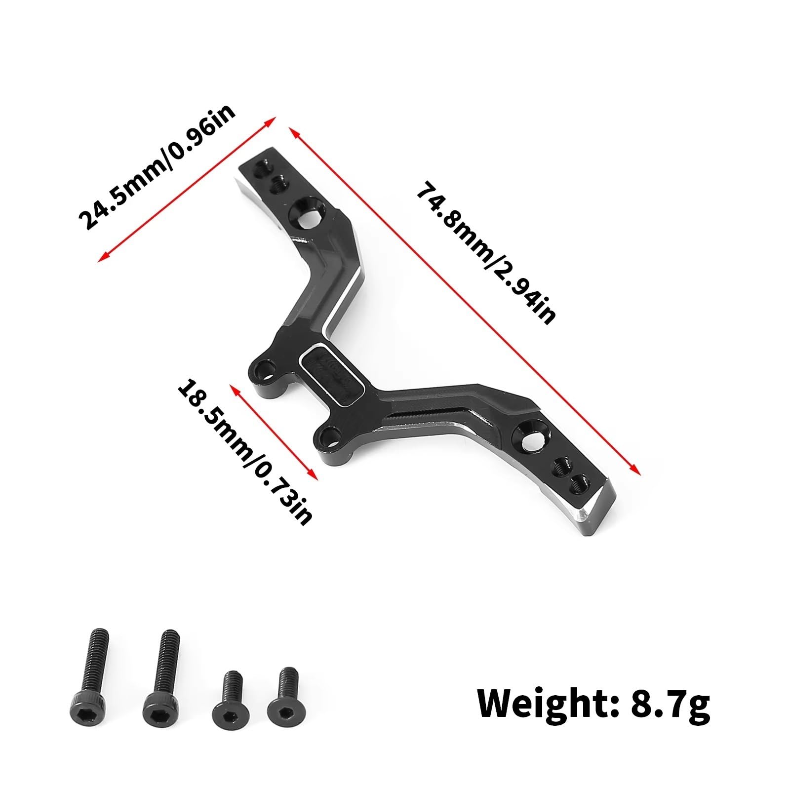 Akcesoria do Arrma Typhon do Grom 1/18 Metal Shock Tower Brace RC Auto Upgrade lub naprawa, części zamienne, akcesoria