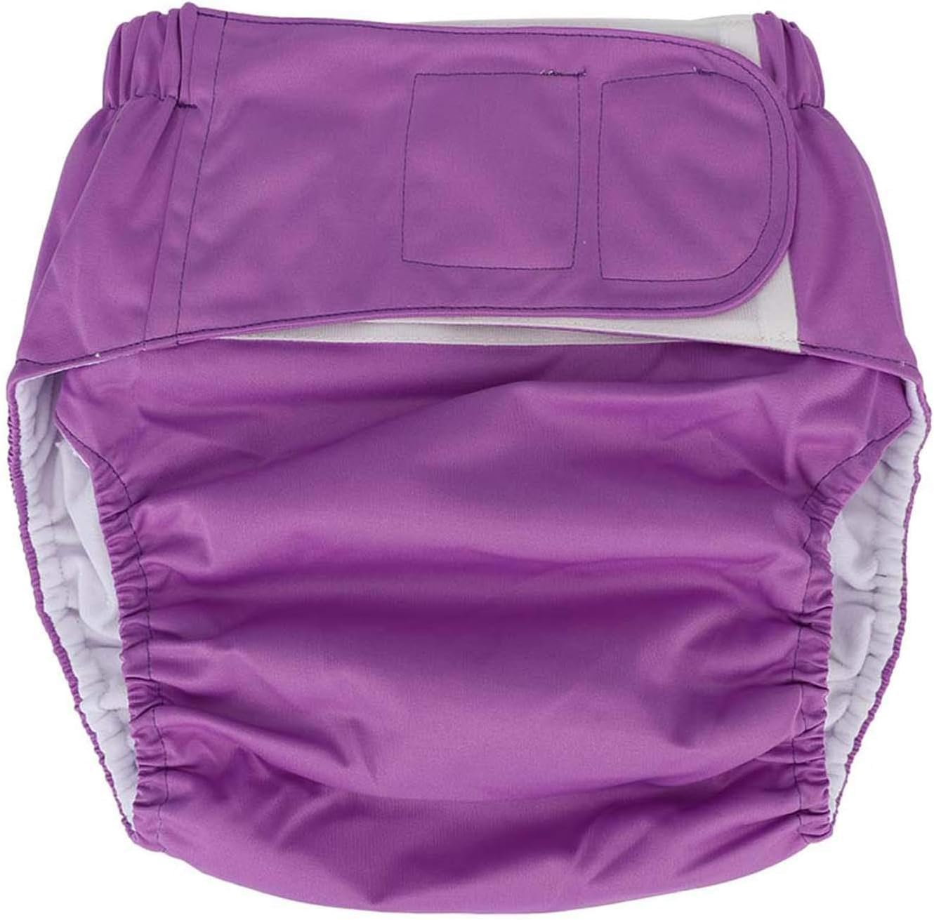 Couches en tissu réutilisables pour adultes, imperméables et lavables pour incontinence, pour femmes et hommes (violet)