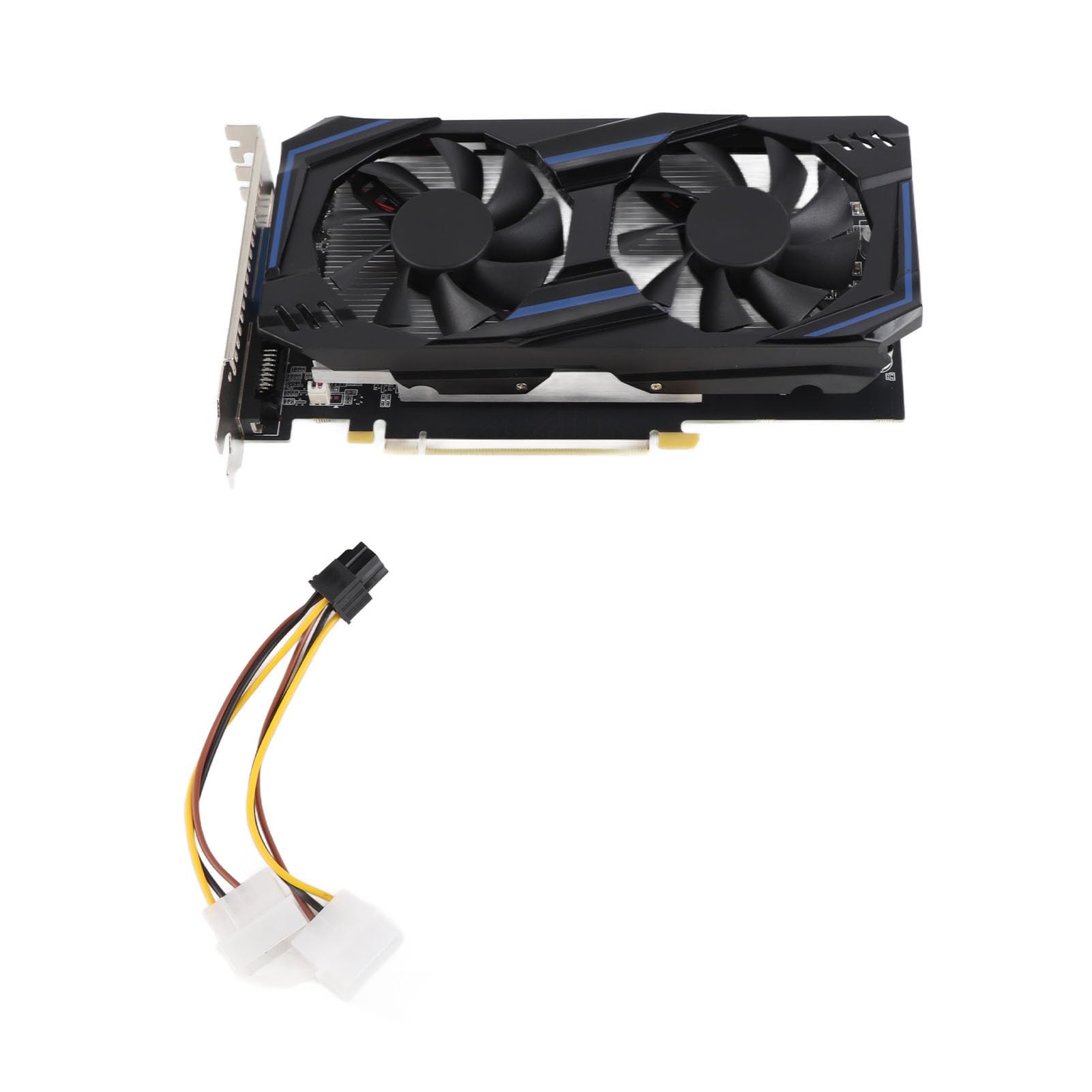 SUNGOOYUE Gamingowa Karta Graficzna GTX550Ti 3 GB GDDR5, 192-bitowy 192SP PCI Express 2.0, Dwa Wentylatory Chłodzące, DVI VGA, z obsługą DirectX11, do Gier na Komputerze Stacjonarnym (GTX550TI 3G)