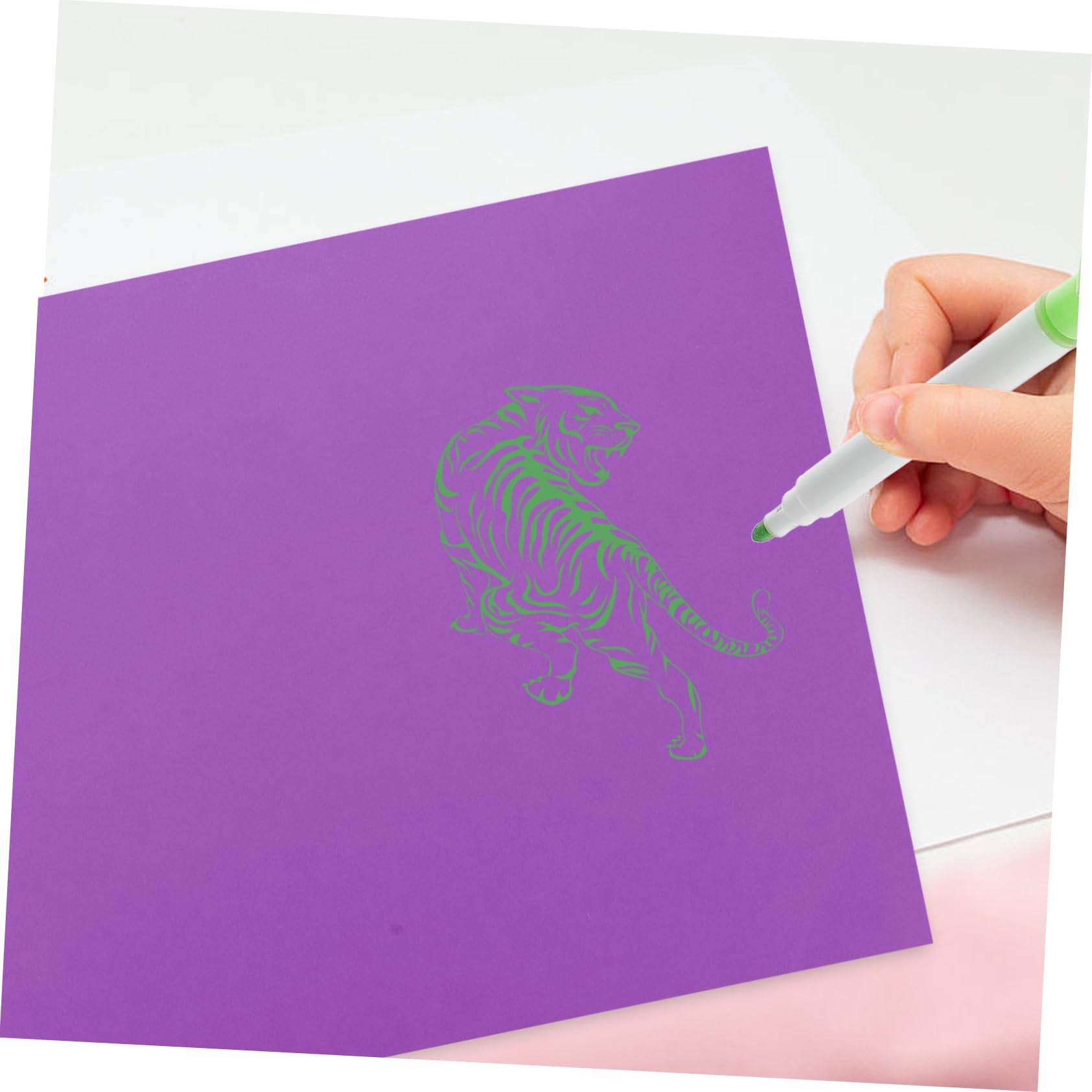 Lot de 50 Feuilles de Papier Cartonné pour Dessin et Peinture, Surface Lisse, Facile à Écrire, pour Garçon et Filles et Cartes Créatives