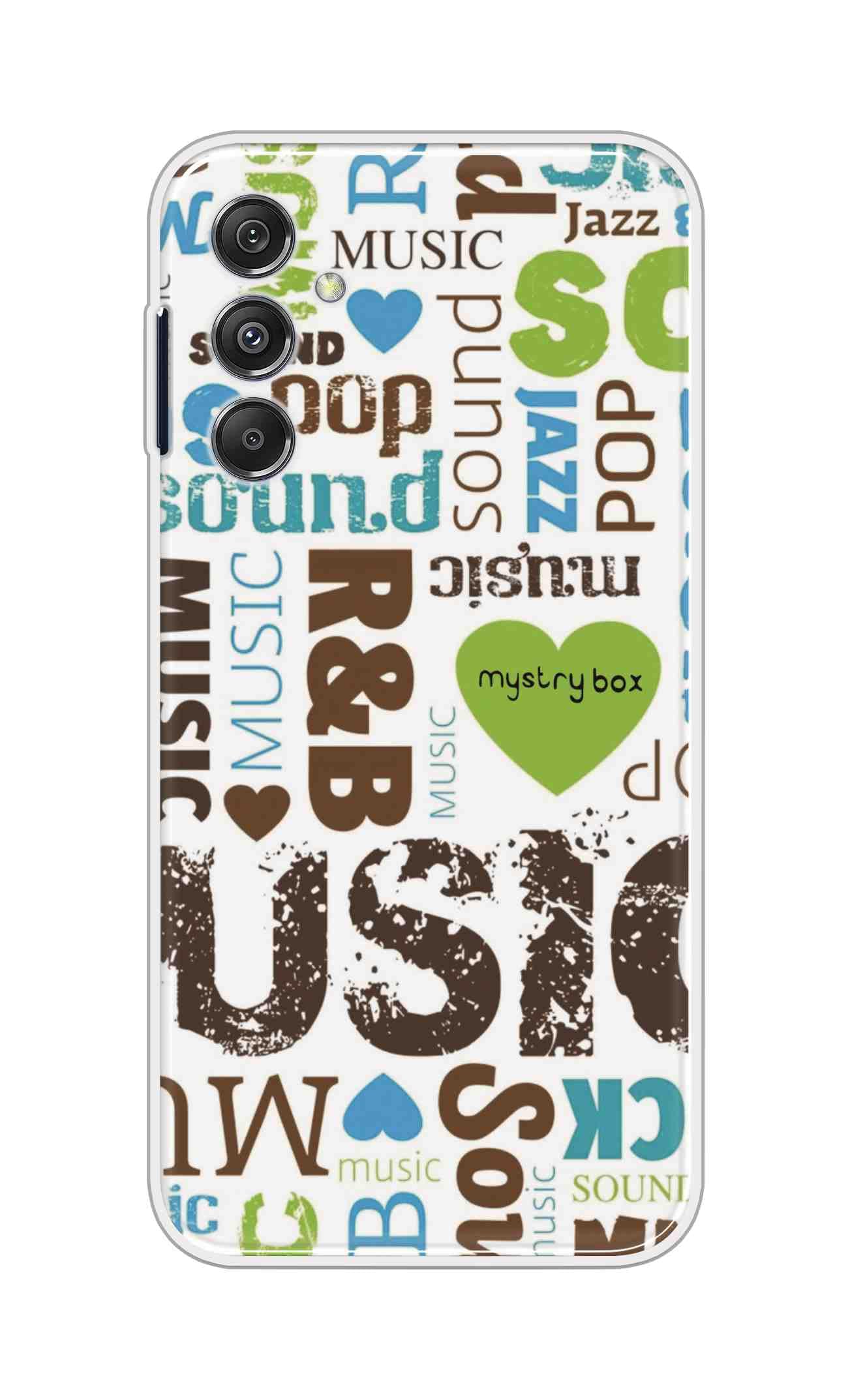 The Little Shop Designer Printed Soft Silicon Back Cover for Samsung Galaxy M34 5G (Pop n Jazz)