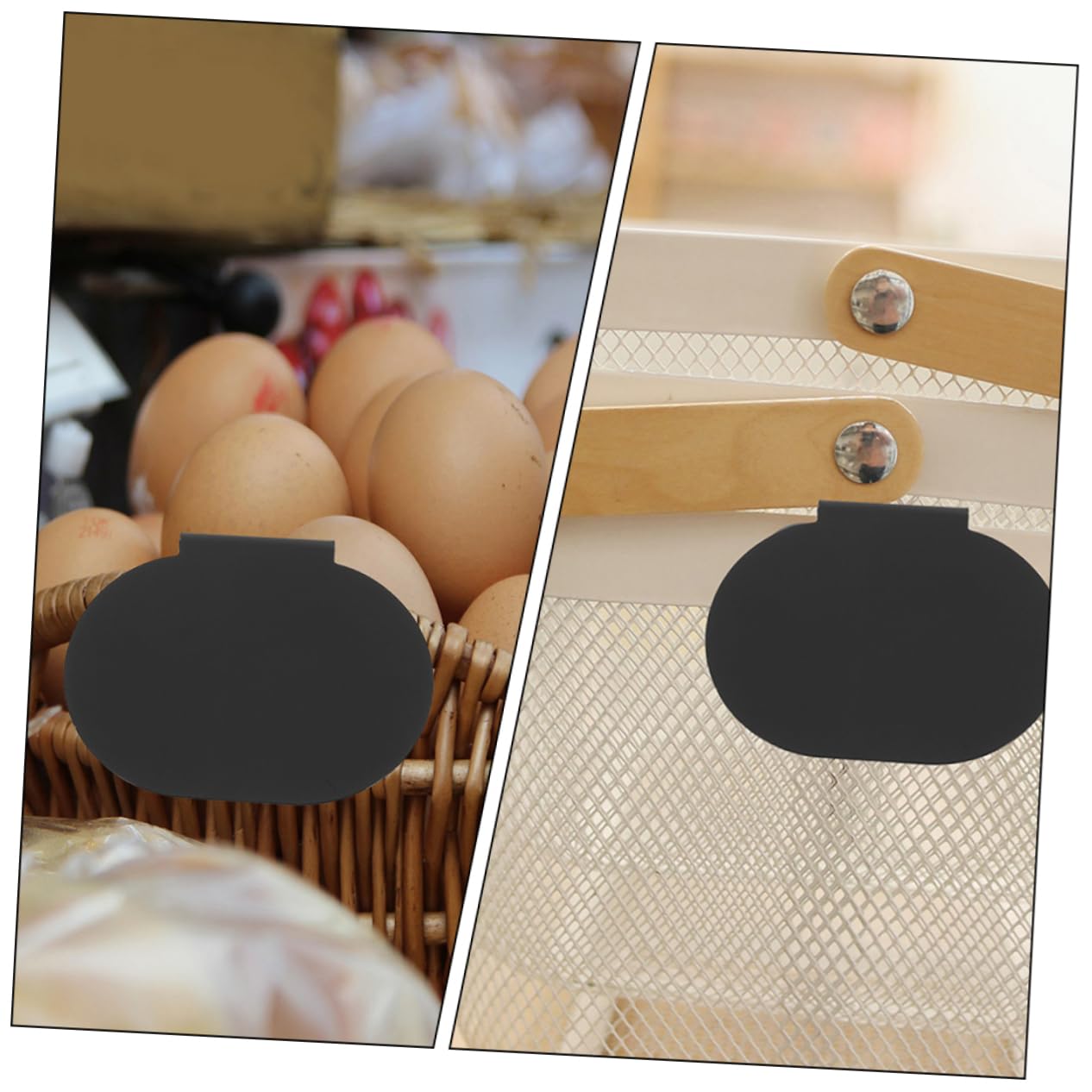 DOITOOL 4 Sätze Abnehmbare Preisschildhalter Für Wiederbeschreibbare Clips Für Küchen Und Lagerboxen Für Supermärkte Und Einzelhandel 12 Stück * 4