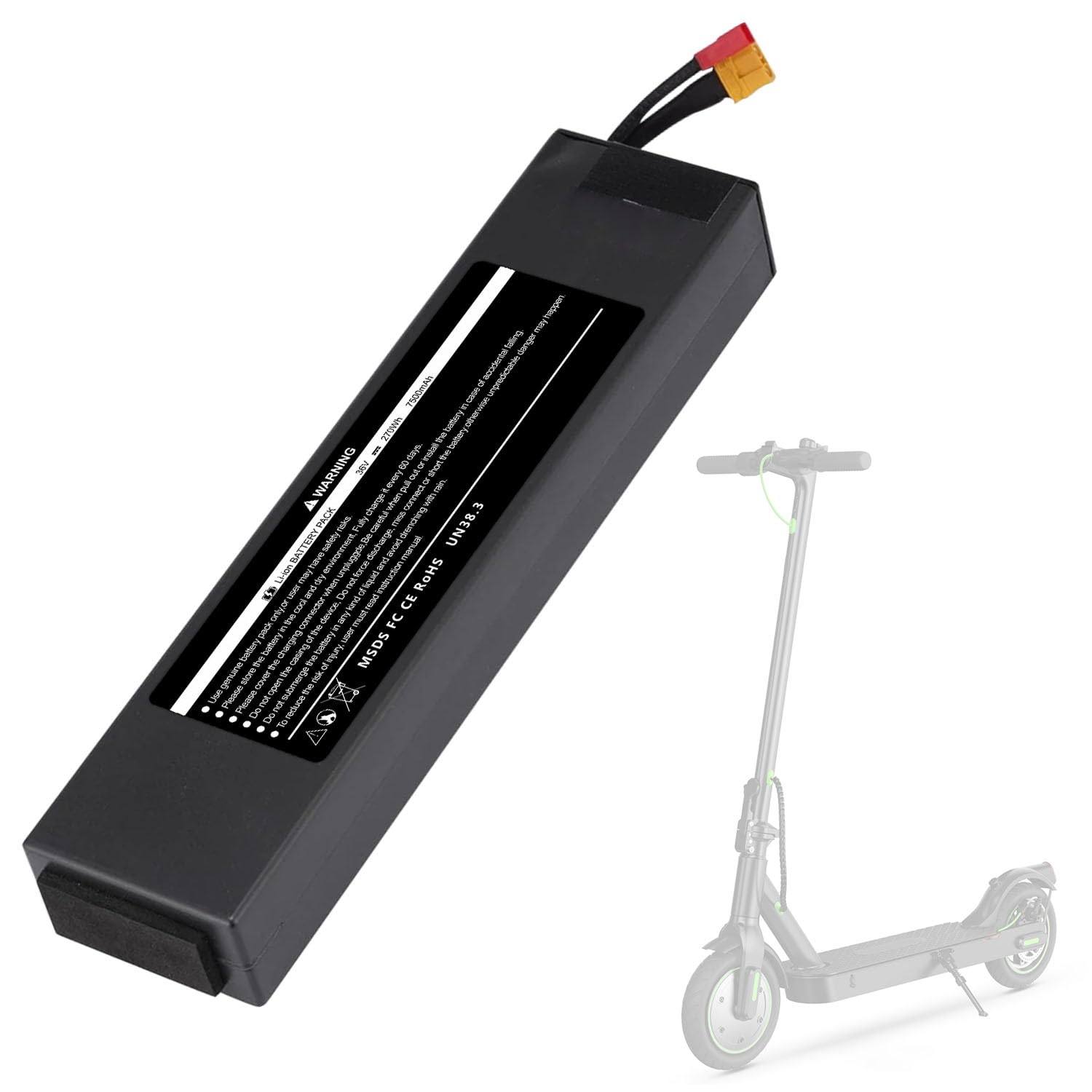 CBJJ 36V Electric Scooter Battery- 7500mAh High Capacity Battery Replacement for iScooter i9/i9 Pro or isinwheel S9/S9Pro/S9Max Scooters, Compatible with 5th Wheel V30 Pro Scooter