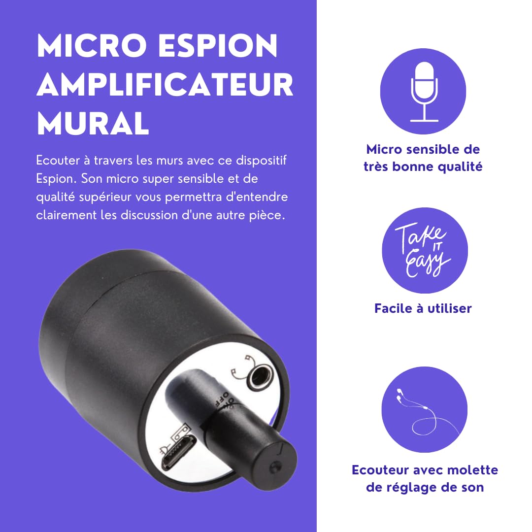 Micro Espion Amplificateur de Son