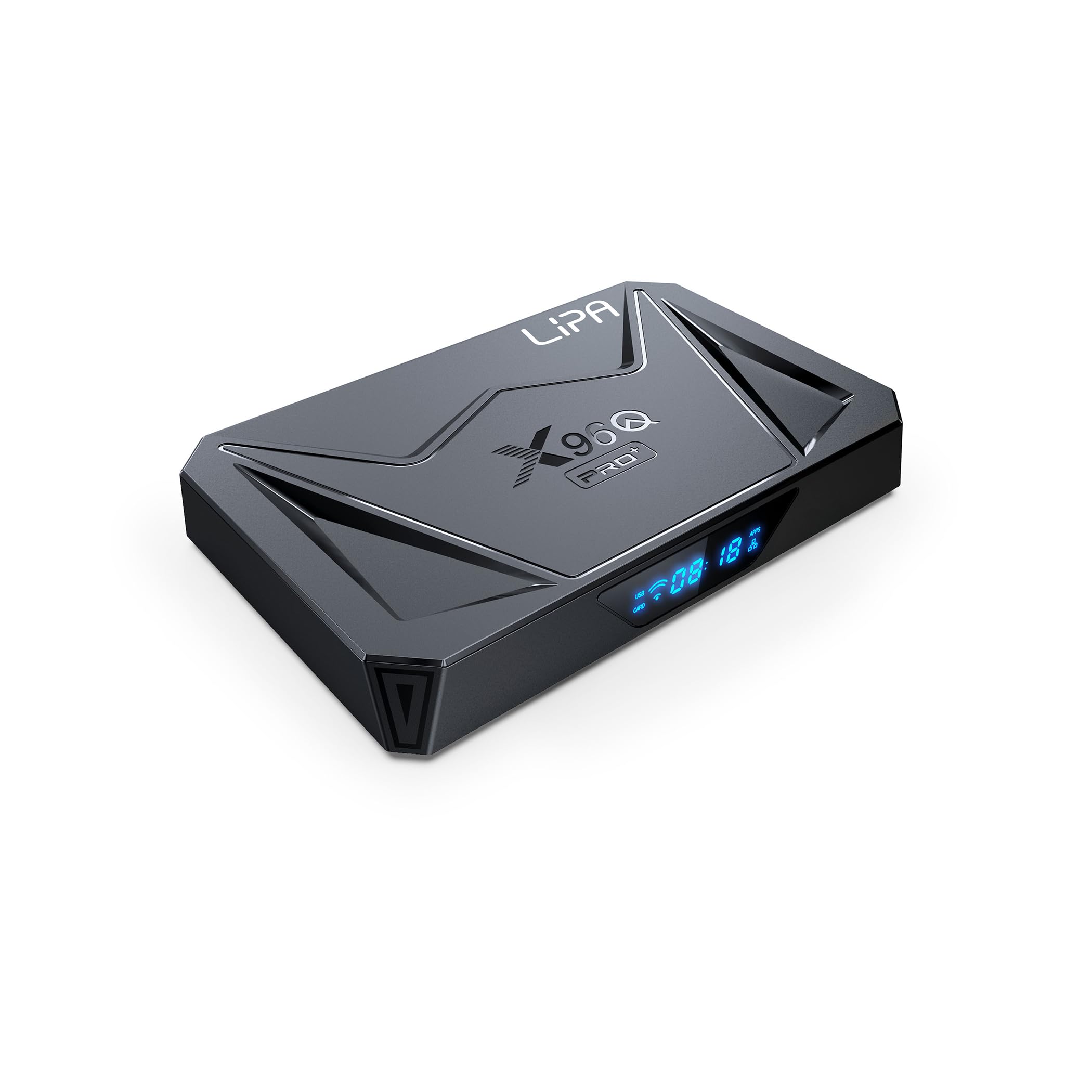 Lipa X96Q Android TV Box 4 GB/64 GB Android 14 – odtwarzacz multimedialny – streamer multimedialny – Android TV Box – 1000 Mbit/s LAN i Wi-Fi – dekoder 8K – aplikacje za pośrednictwem Play Store i