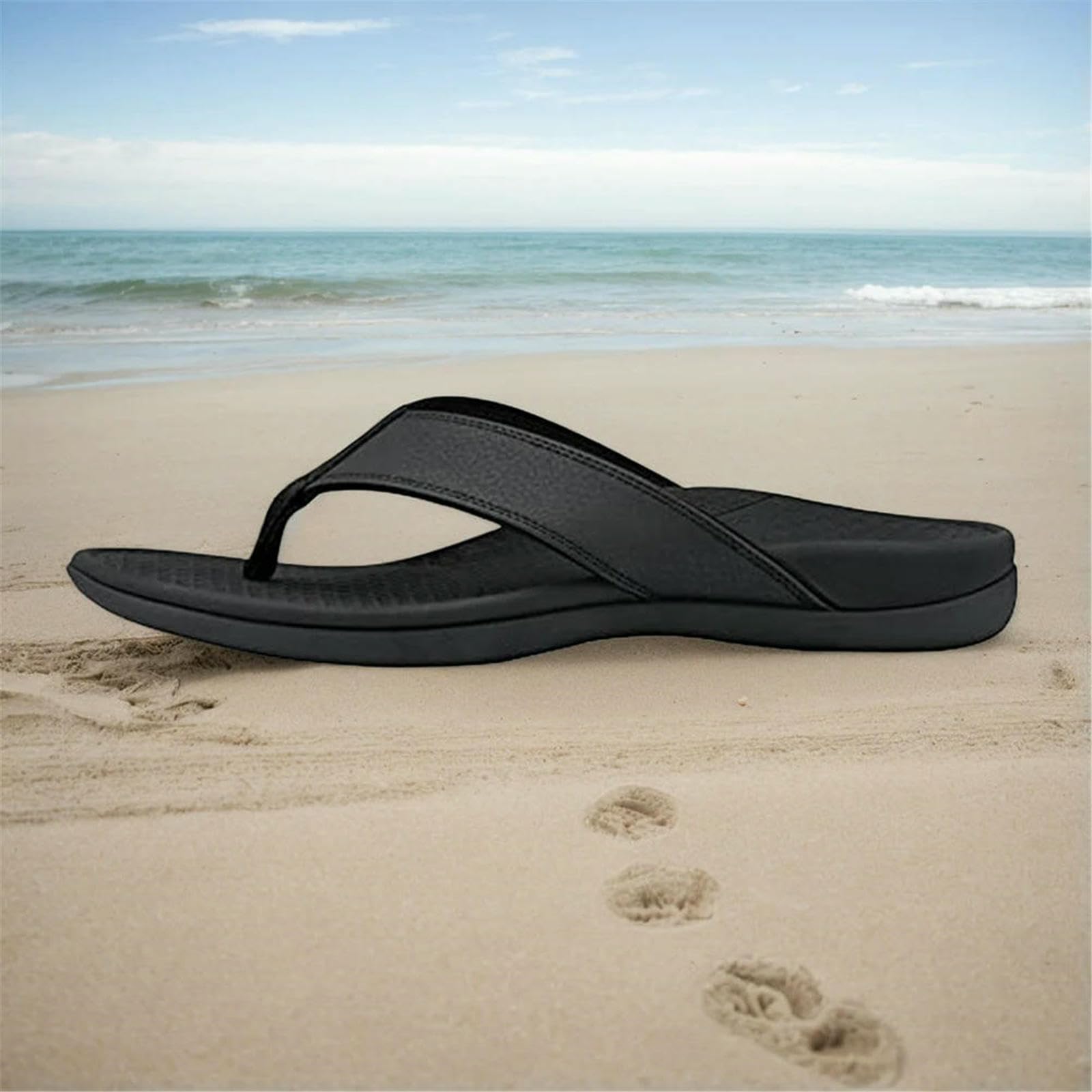Chanclas Sandalias Cómodas No De Playa para El Alivio del Estrés Y Pie-gris-44