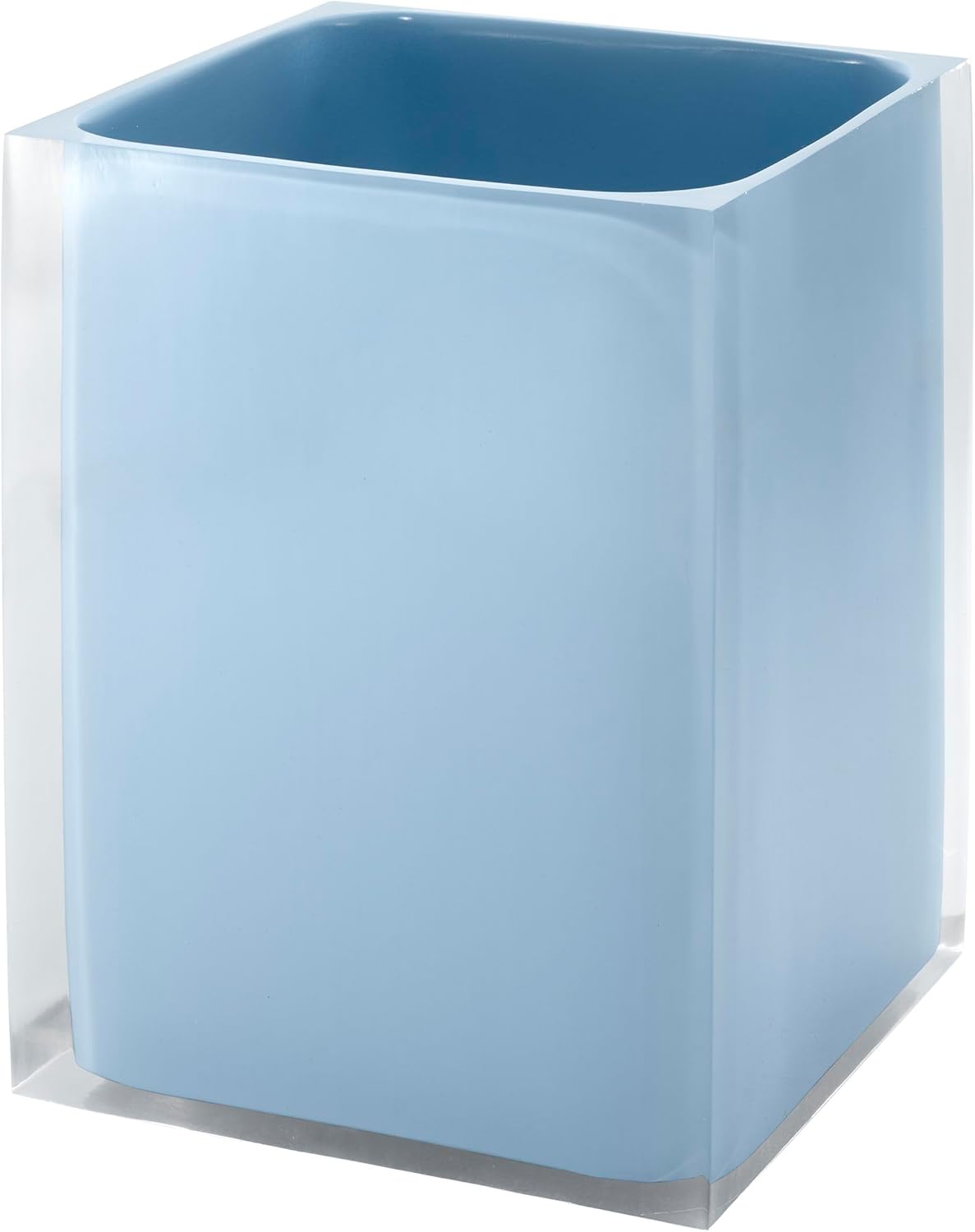 Izod - Wastebasket, Decorative Trash Can, Durable, Dorm Room Essentials, Modern Home Decor (Marina Collection, Blue)