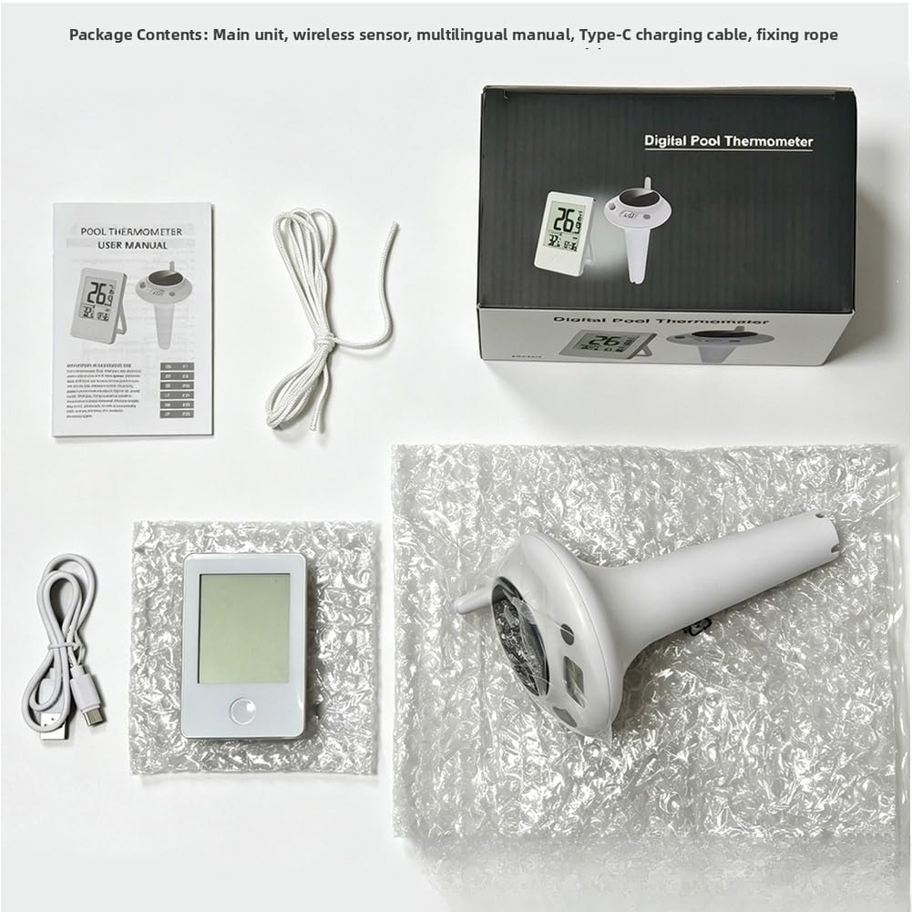 Termometro da piscina wireless a energia solare IPX8 impermeabile