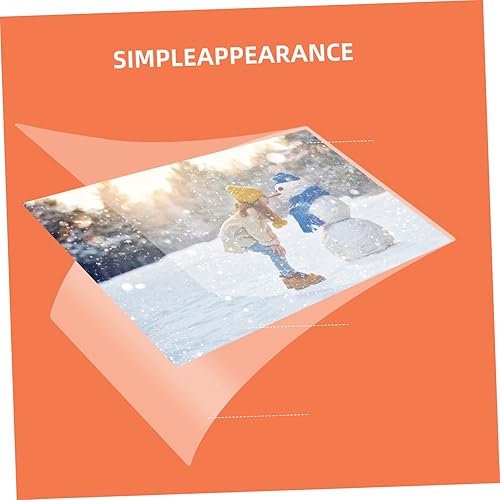 Miniatura 7 de EXCEART Papel de regalo para regalo, 200 hojas de laminación térmica, bolsas de laminación, transparente, térmica, laminación de plástico, hojas de