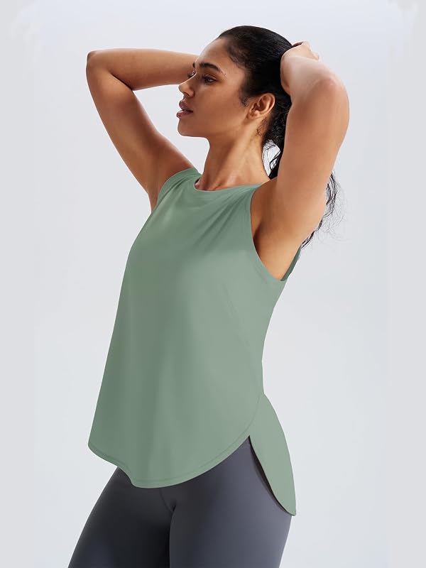 JOYSPELS Ice Silk Workout Tank Top Loose Fit Yoga Shirts UPF 50+ by JOYSPELS - Used condition - Image 4