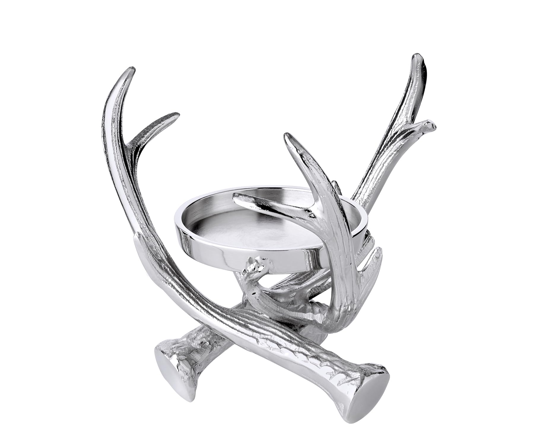 EDZARD Windlicht Blitu (H 25 cm), Aluminium, Glaszylinder ohne Boden