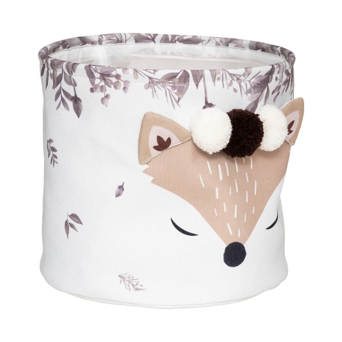 Atmosphera - Set de 2 paniers Enfant Renard - Blanc