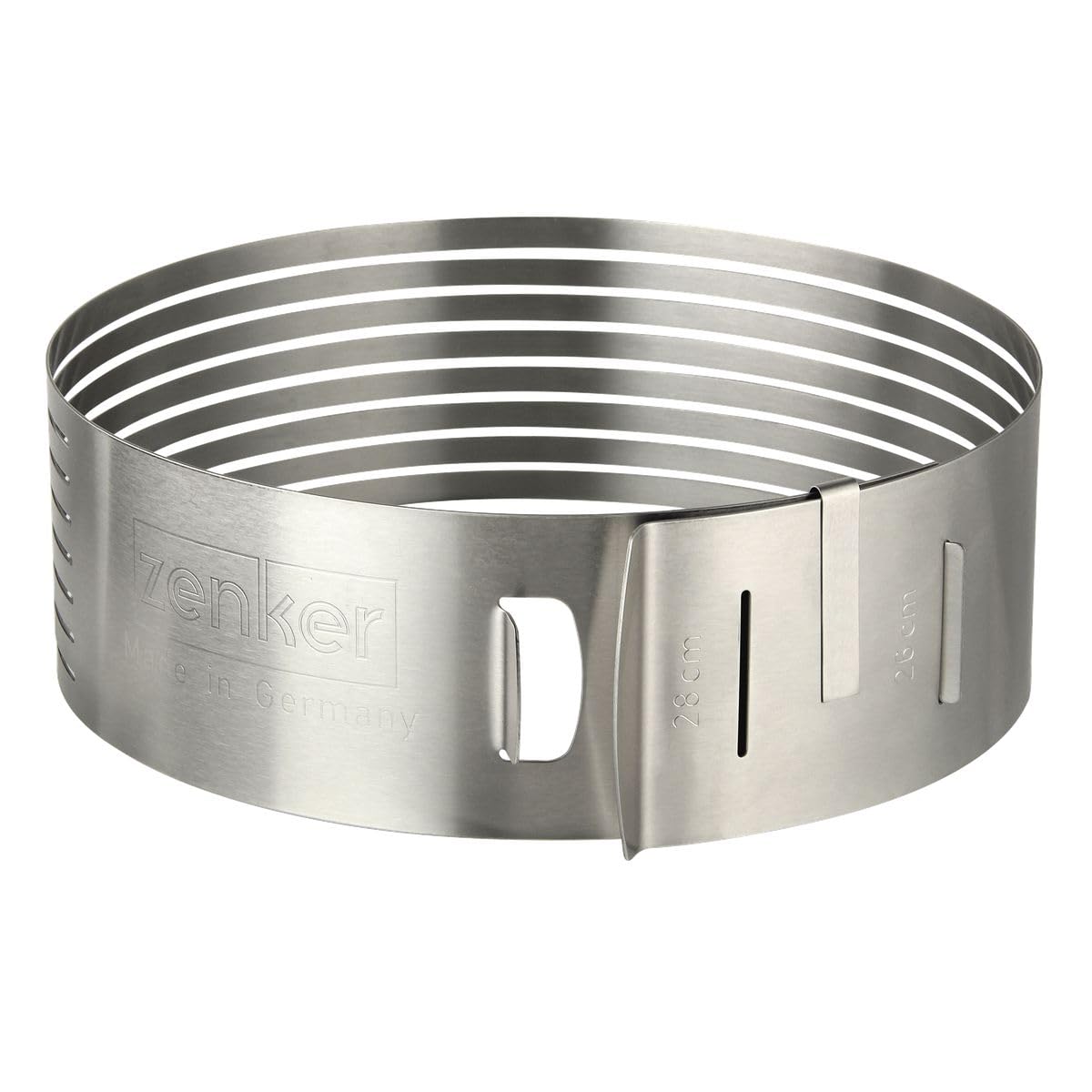 Zenker Molde Tarta 26-28 cm. 7701, Acero Inoxidable